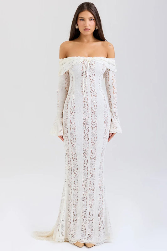 ELENA MAXI DRESS - WHITE - NEOSHOP